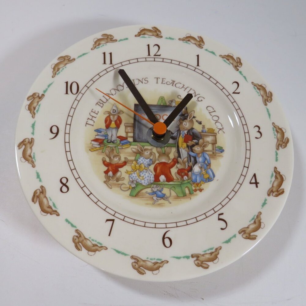 Bunnykins Royal Doulton Teaching Clock Tableware Ltd 1936 WORKS